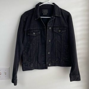 NWOT - American Eagle black denim jacket - excellent condition- M